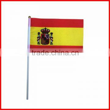 14*21cm popular Spain hand held flag