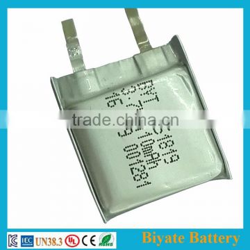 High quality 3.7v 110mah rechargeable square li-ion battery cell