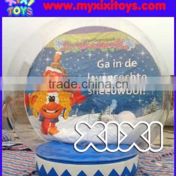 Outdoor advertising inflatable snow globe promotion