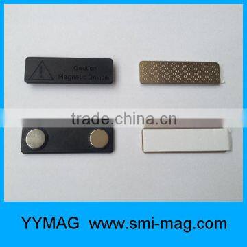 Blank magnetic name badge