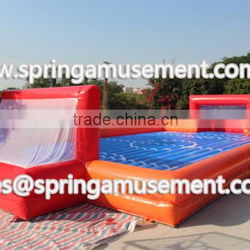 inflatable football soccer field with double inflatable mat SP-CU001