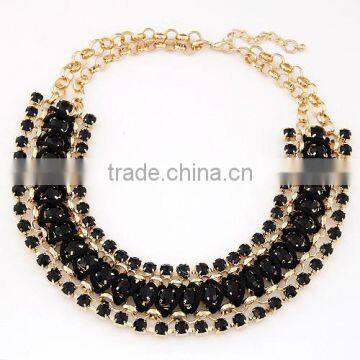 InStock Wholesale 2015 New Hot Sale Europe and America Fashion Individuality Vintage Style Colorful Alloy Statement Necklace