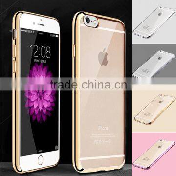 New arrival Ultra-thin Plating TPU Cell Phone Cover Case For Iphone 7, Mobile Case for Iphone 7