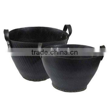 Recycle Tire Rubber Buckets,Hand made bucket,Tire basket,Cement bucket