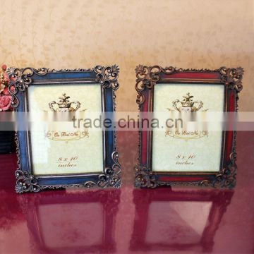 2015 new hot sale popular high quality wholesale resin photo frame for home decoration or wedding