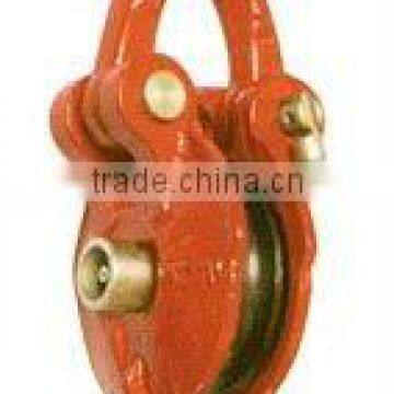 transportation red snatch block with shackle