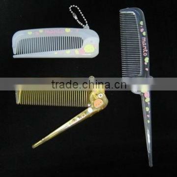 mini plastic hair comb