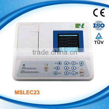 Single channel veterinary Ecg machine MSLEC23-M