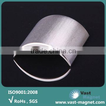 High performance arc shape neodymium magnets