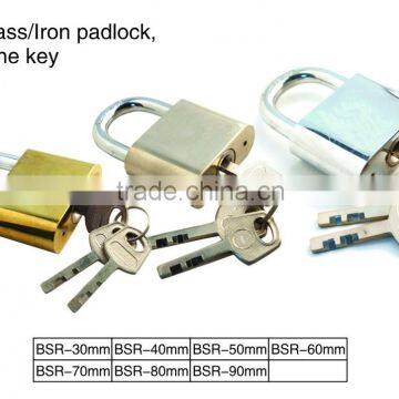 hing quality square iron padlock with vane keys