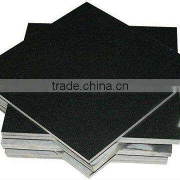 honed black granite