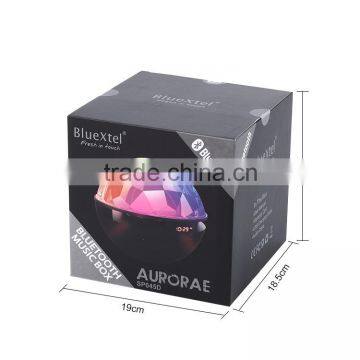 Mini Digital Bluetooth Speaker With 3 Colors Led Light photo-6