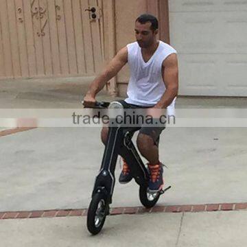 2016 light weight non-pollution electric light folding bike