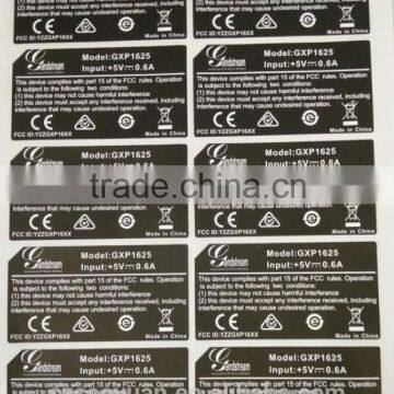 Caoyuan Adhesive customized battery warning caution labels