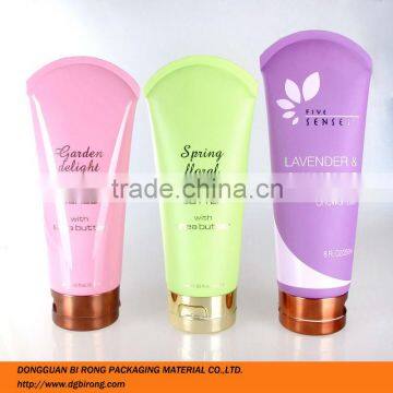 Large Body Lotion Tube Packaging with arc edge sealing