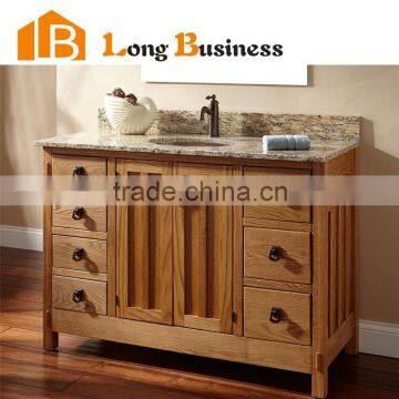 LB-LX2034 Cheap wholesale royal solid wood white bathroom vanity