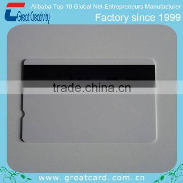 High quality White CR80 HiCo magnetic stripe cards