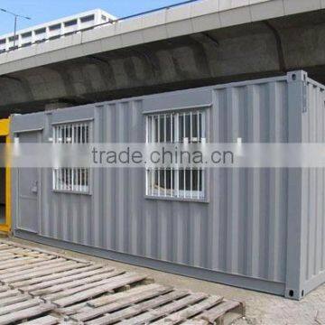 Modular container house with corrugated plate