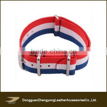 Custom handmade high quality fringe nylon print nato watch strap