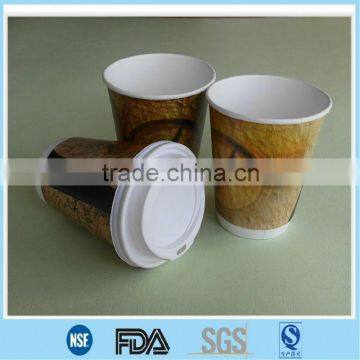 Double wall cups for hot drinks/ Double cups for hot coffee/ hot coffee double paper cups lids