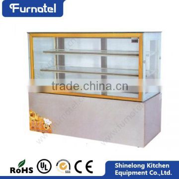 Furnotel High Quality Restaurant Glass Refrigerated Cake Display Refrigerator