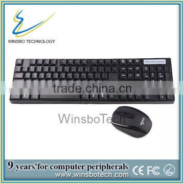 2014 the best cheap wireless keyboard and mouse combo/High Precision 2.4G wireless optical technology