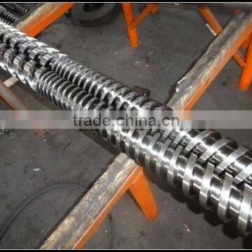 parallel twin extruder granulation screw barrel for plastic machine