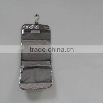 silver PVC hanging bag