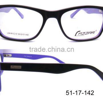 Top Design Acetate Eyeglasses Optical Frame With Wooden Temples Factory Outlet