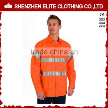 flame retardant reflective tape orange hi-viz shirts
