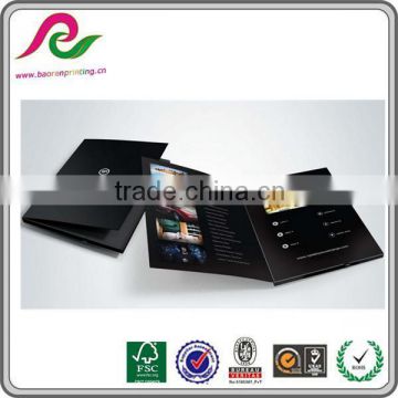 2016 hot selling lcd video brochure card for promotion business & wedding invitation