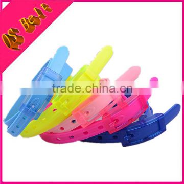 Candy-Colored Girl Plastic Lady Fashion Wild Rubber Silicone Strap TPE Belt