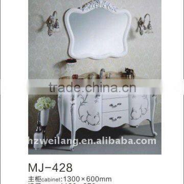 European Luxury Marble Top Bathroom Cabinet Furniture