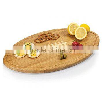 high quality olive shape fruit bamboo cutting board with juice groove