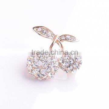 Fashion Korean Luxury Zircon Elegant Cherry Brooches for Women photo-2