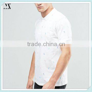 2016 Wholesale Custom Polo Shirt All Over Print Polo I n White Custom Polo Shirt