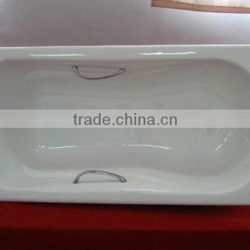 supply high quality cast iron enamel build-in bathtub