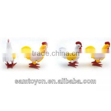 Plastic wind up animals toy,cock toys