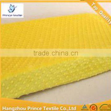 Limen Yellow Plush Dots Minky Changing Pad Covers