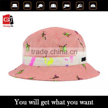 Factory embroidery with your own logo anime bucket hat