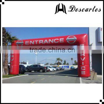 10m width red inflatable sports arch gate, giant inflatable square arch for advertising