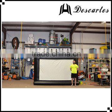 2016 popular custom Logo inflatable projector screen, commerical air movie screen for sale