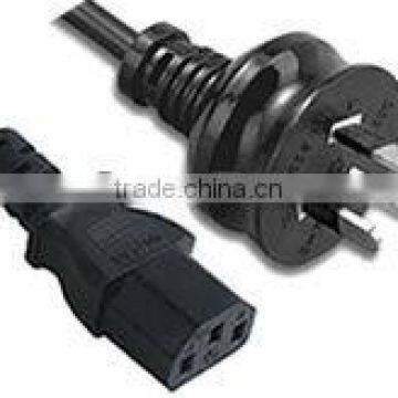 Australian power cord SAA Power Cord with IEC connector C13