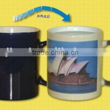 color change magic mug,sublimable colour changing mug