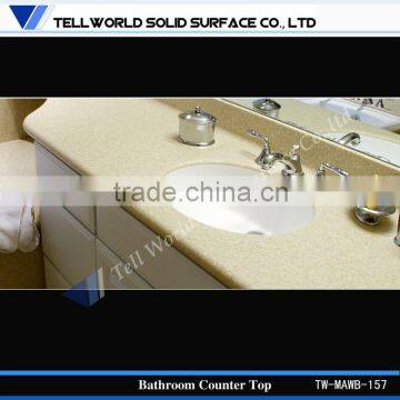 TW Manmade Stone White Elegant Hot Sale Wash Basin Countertop