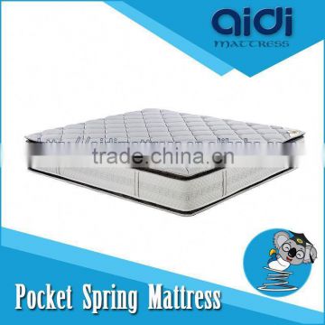 Breathable Knitting Fabric Pocket Coil Spring High Density Foam Bed Mattress For Back Pain AG-1301