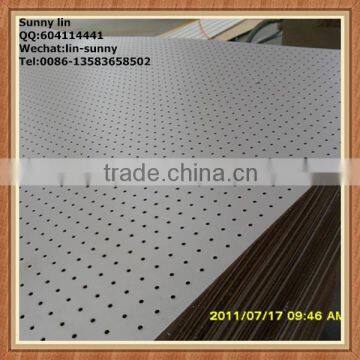 MDF or hardboard wooden perforated sheet