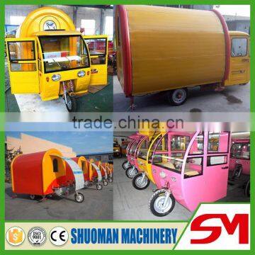 2016 User-friendly Construction and Design Light Pink Food Cart Trailer for Sale Mobile Food Wending photo-5
