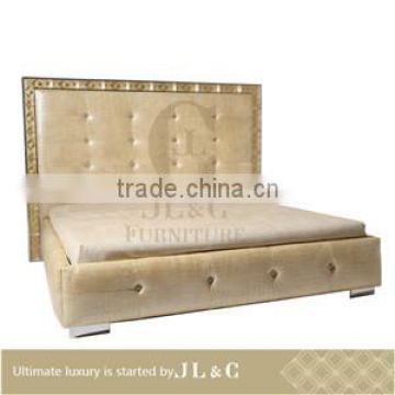 furniture cow leather bed JB14 series from china supplier-JL&C Furniture