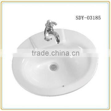 wholesale 23inch bathroom hand washing sink ceramic above counter basin